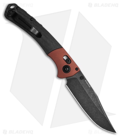 Benchmade Crooked River AXIS-Lock Knife Black Micarta/Burnt Copper (4" Black SW)