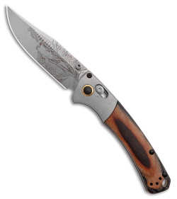 Benchmade Artist Series Mini Crooked River Elk AXIS Lock Knife (3.4" SW S30V) 