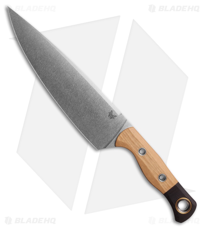 Benchmade 8" Fixed Blade Chef Knife Maple Valley Richlite/Black G-10 (8" SW)
