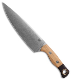 Benchmade 8" Fixed Blade Chef Knife Maple Valley Richlite/Black G-10 (8" SW)