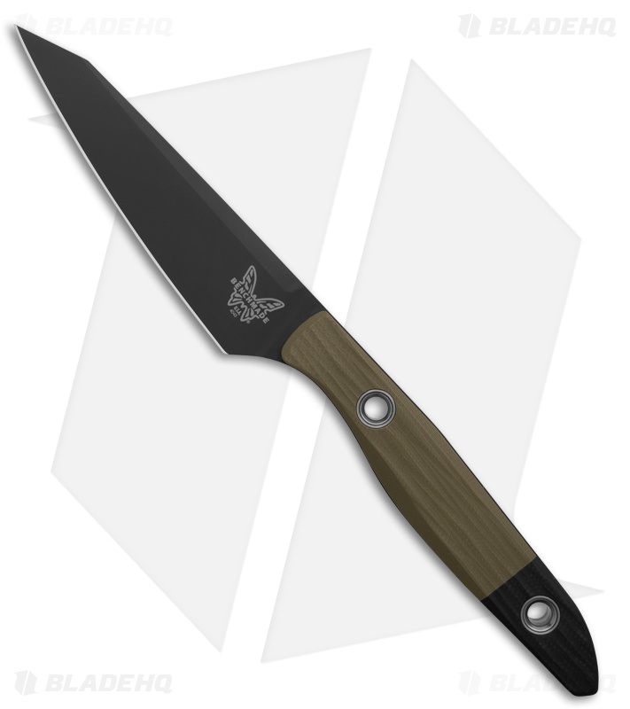Benchmade True Paring Fixed Blade Knife OD Green G-10 (4.1" DLC) 4045BK-01