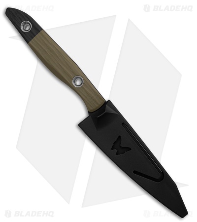Benchmade True Paring Fixed Blade Knife OD Green G-10 (4.1" DLC) 4045BK-01