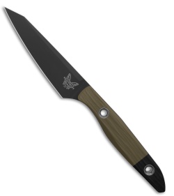 Benchmade True Paring Fixed Blade Knife OD Green G-10 (4.1" DLC) 4045BK-01