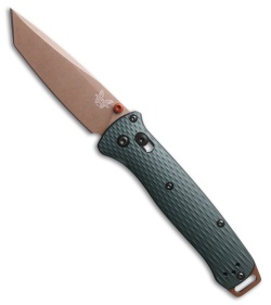 Benchmade Bailout AXIS Lock Knife Taiga Green Al (3.4" FDE) 537FE-2601