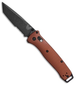 Benchmade Bailout AXIS Lock MagnaCut Knife Burnt Copper (3.4" Battlewash Serr)