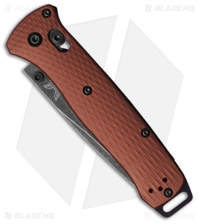 Benchmade Bailout AXIS Lock MagnaCut Knife Burnt Copper Al (3.4" DLC Battlewash)