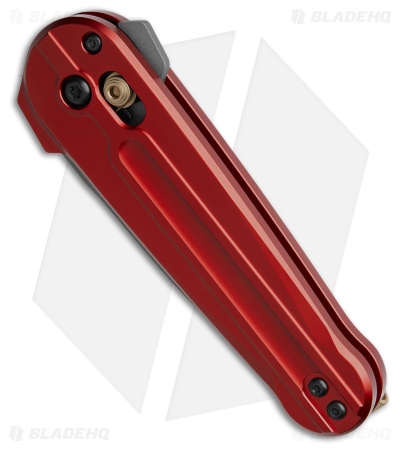 Benchmade Lowden AXIS Lock Knife Phoenix Red Aluminum (2.8" Cerakote) 491GY-01
