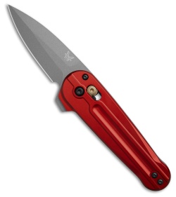 Benchmade Lowden AXIS Lock Knife Phoenix Red Aluminum (2.8" Cerakote) 491GY-01
