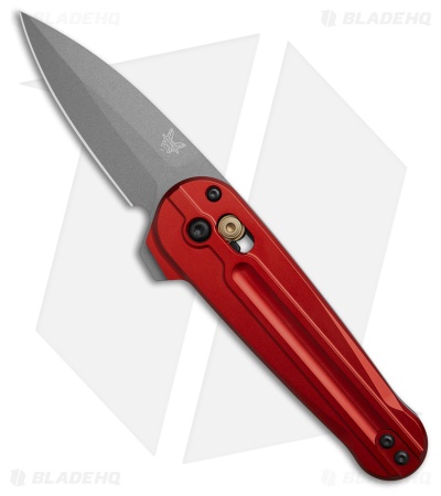 Benchmade Lowden AXIS Lock Knife Phoenix Red Aluminum (2.8" Cerakote) 491GY-01