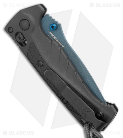 Benchmade Mini Adira AXIS-Lock MagnaCut Knife Gray Grivory (3.2" Blue Serr)