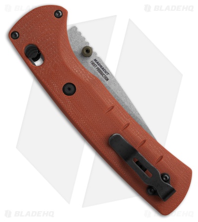 Benchmade SlipRidge AXIS Lock Knife Rust Orange G-10 (3.5" SW MagnaCut) 15090-01