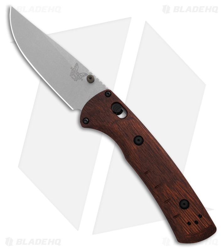 Benchmade SlipRidge AXIS Lock Knife Stabilized Wood (3.5" SW MagnaCut) 15090