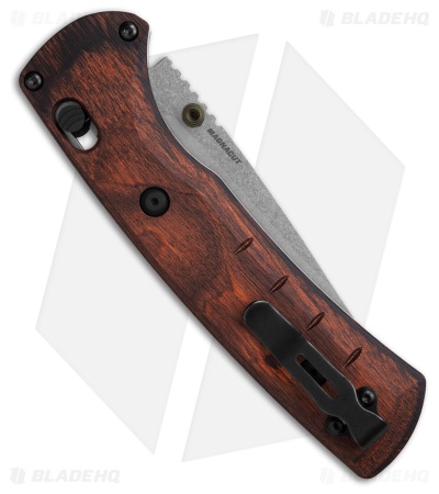 Benchmade SlipRidge AXIS Lock Knife Stabilized Wood (3.5" SW MagnaCut) 15090