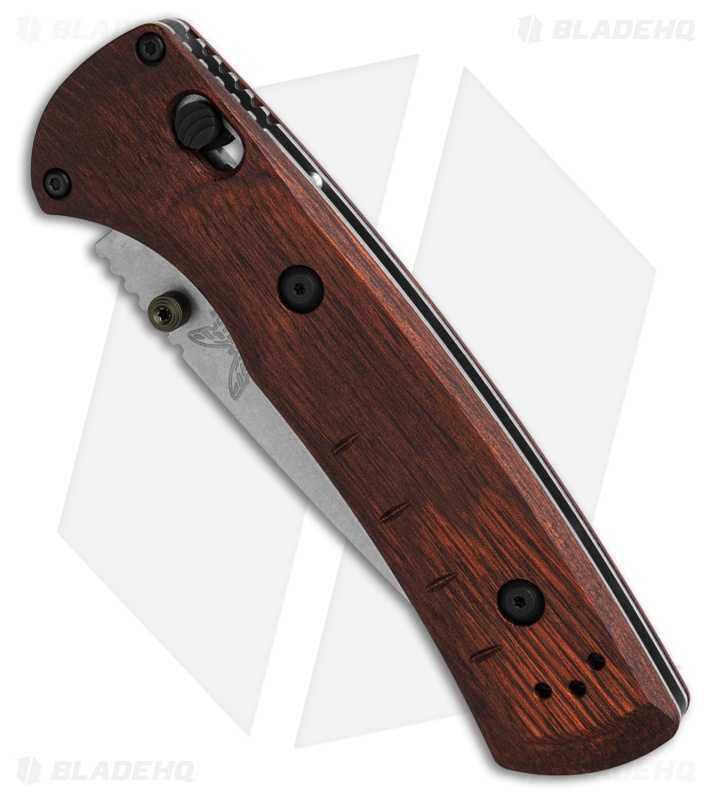 Benchmade SlipRidge AXIS Lock Knife Stabilized Wood (3.5" SW MagnaCut) 15090