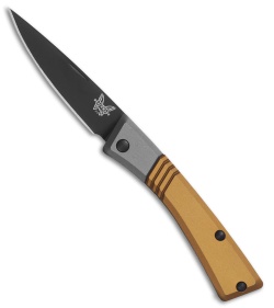 Benchmade Successor Slip Joint Knife Ash Gray/Burnt Brass Al (2.6" Black)