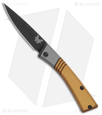 Benchmade Successor Slip Joint Knife Ash Gray/Burnt Brass Al (2.6" Black)