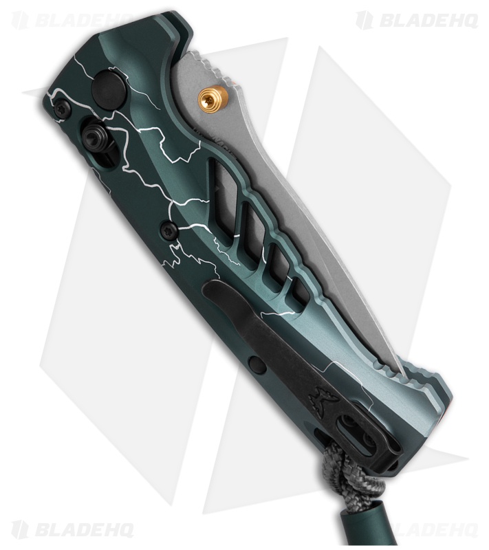 Benchmade x Abel Mini Adira LE AXIS Lock Knife Dark Waters Lightning (3.2" SW)