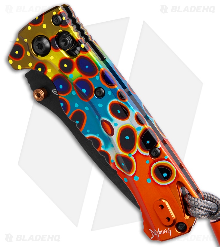 Benchmade x Abel Mini Adira LE Knife Brown Trout Flank (3.2" Monarch Damasteel)
