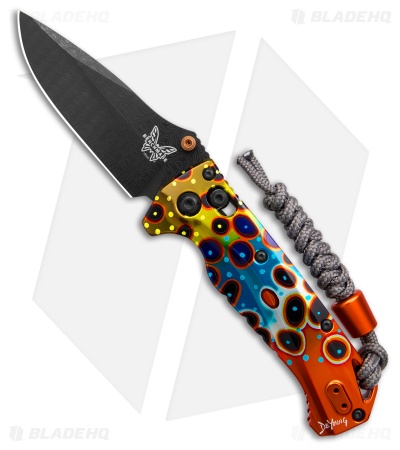 Benchmade x Abel Mini Adira LE Knife Brown Trout Flank (3.2" Monarch Damasteel)