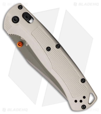 Benchmade Taggedout AXIS-Lock Knife Tan Grivory (3.5" Green Elmax) 15536GN-01