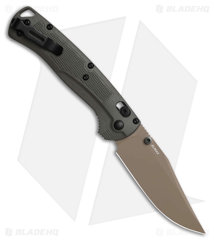 Benchmade Taggedout AXIS-Lock Knife Deep Olive Grivory