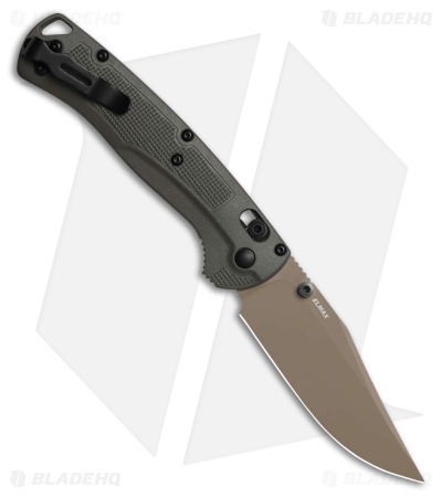 Benchmade Taggedout AXIS-Lock Knife Deep Olive Grivory (3.5" Elmax) 15536TN-02