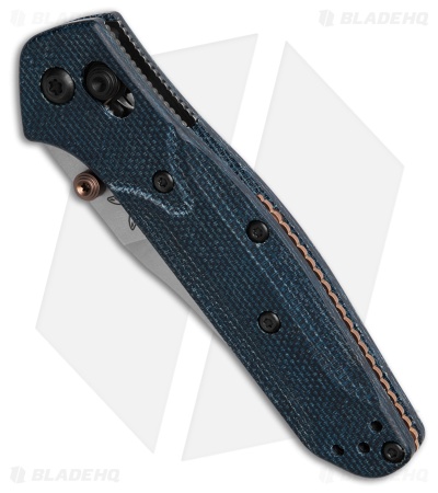 Benchmade Mini Osborne 945-04 AXIS Lock Knife Denim Micarta (2.9" SW M390)