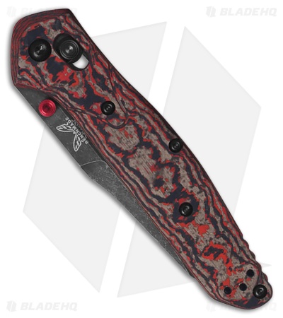 Benchmade LE 940 Osborne AXIS Lock Knife Lava Flow Fatcarbon (3.4" DLC BW)