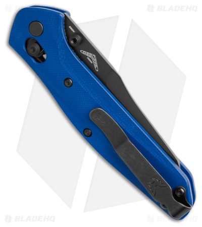 Benchmade 940 Osborne Zero Forks AXIS Lock Knife Blue G-10 (3.4" Black)