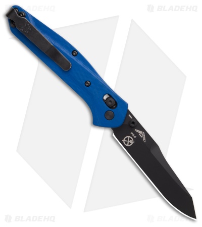Benchmade 940 Osborne Zero Forks AXIS Lock Knife Blue G-10 (3.4" Black)