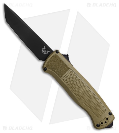 Benchmade Shootout D/A OTF Tanto Knife Ranger Green (3.5" Black S30V) 5370BK-11