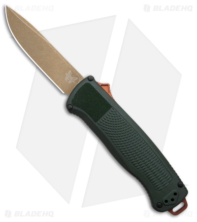 Benchmade Shootout D/A OTF Automatic Knife Taiga Green Grivory (3.5" FDE)