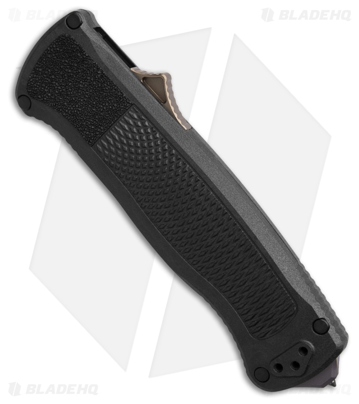 Benchmade Shootout Drop Point D/A OTF Knife Black (3.5" FDE S30V) 5371FE-02