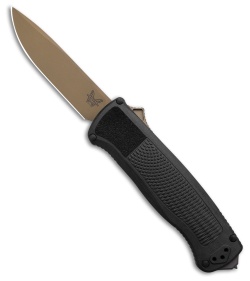 Benchmade Shootout Drop Point D/A OTF Knife Black (3.5" FDE S30V) 5371FE-02