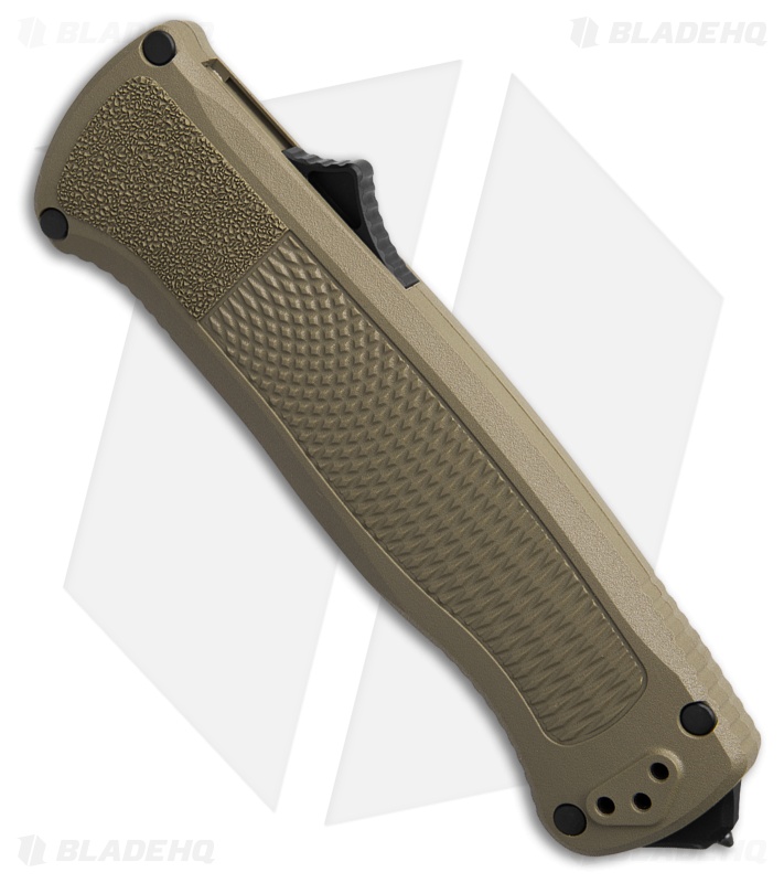 Benchmade Shootout Drop Point D/A OTF Knife Green (3.5" Black S30V) 5371BK-03