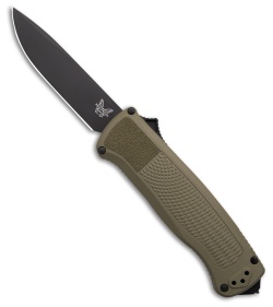 Benchmade Shootout Drop Point D/A OTF Knife Green (3.5" Black S30V) 5371BK-03