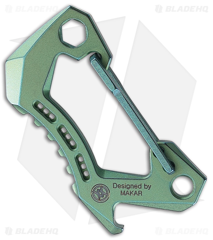 Bestechman Titanium Carabiner Green  BTKM15C