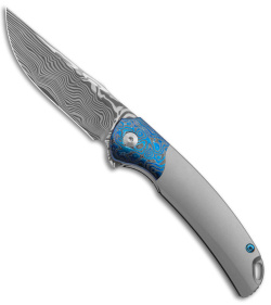 Bestech Knives Supernova Liner Lock Knife Titanium (3.07" Damasteel) BT2111E