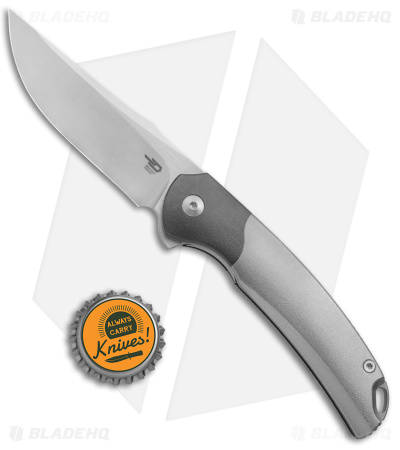 Bestech Knives Supernova Liner Lock Knife Gray Titanium (3.07" Satin) BT2111A