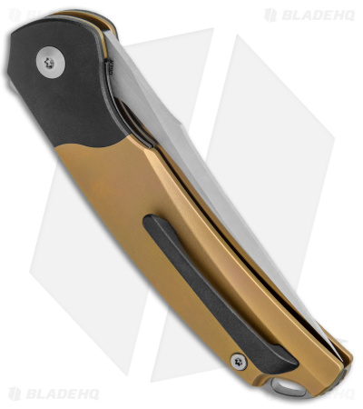 Bestech Knives Supernova Liner Lock Knife Gold Titanium (3.07" Satin) BT2111B
