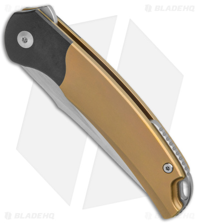 Bestech Knives Supernova Liner Lock Knife Gold Titanium (3.07" Satin) BT2111B