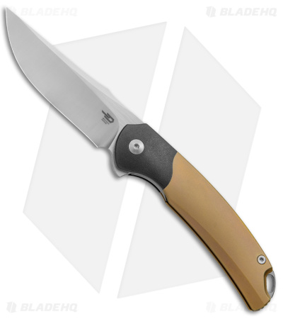 Bestech Knives Supernova Liner Lock Knife Gold Titanium (3.07" Satin) BT2111B