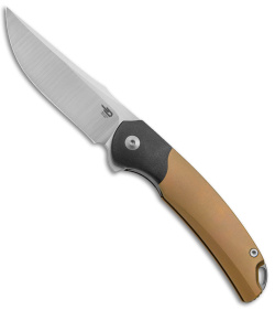 Bestech Knives Supernova Liner Lock Knife Gold Ti (3.07" Vertical Satin) BT2111C