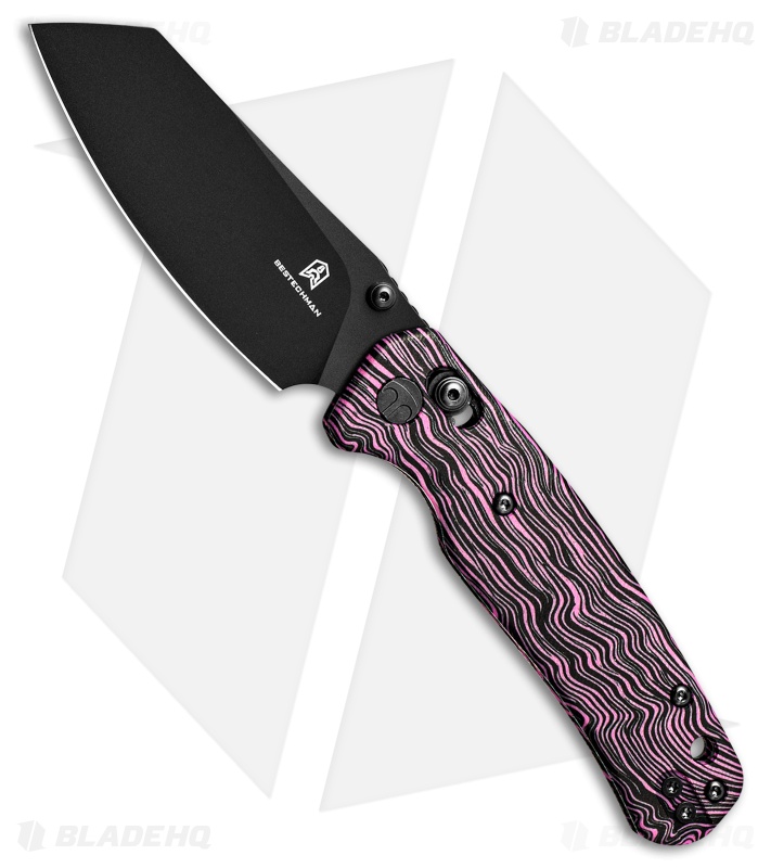 Bestechman Cicada's Wing | Purple/Black G-10 | Black PVD