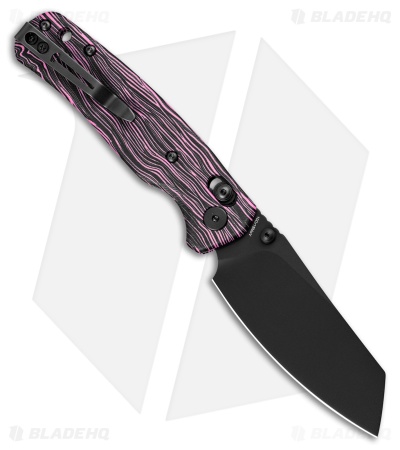 Bestechman Cicada's Wing Crossbar Lock Knife Purple/Black G-10 (3.15" Black)