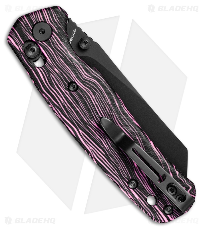 Bestechman Cicada's Wing Crossbar Lock Knife Purple/Black G-10 (3.15" Black)