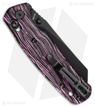 Bestechman Cicada's Wing Crossbar Lock Knife Purple/Black G-10 (3.15" Black)