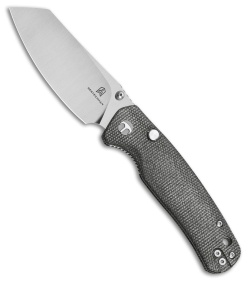 Bestechman Cicada's Wing Top Liner Lock Knife Gray Micarta (3.15" Satin)