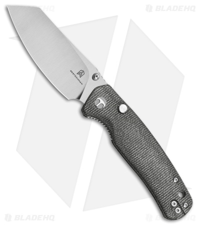 Bestechman Cicada's Wing Top Liner Lock Knife Gray Micarta (3.15" Satin)