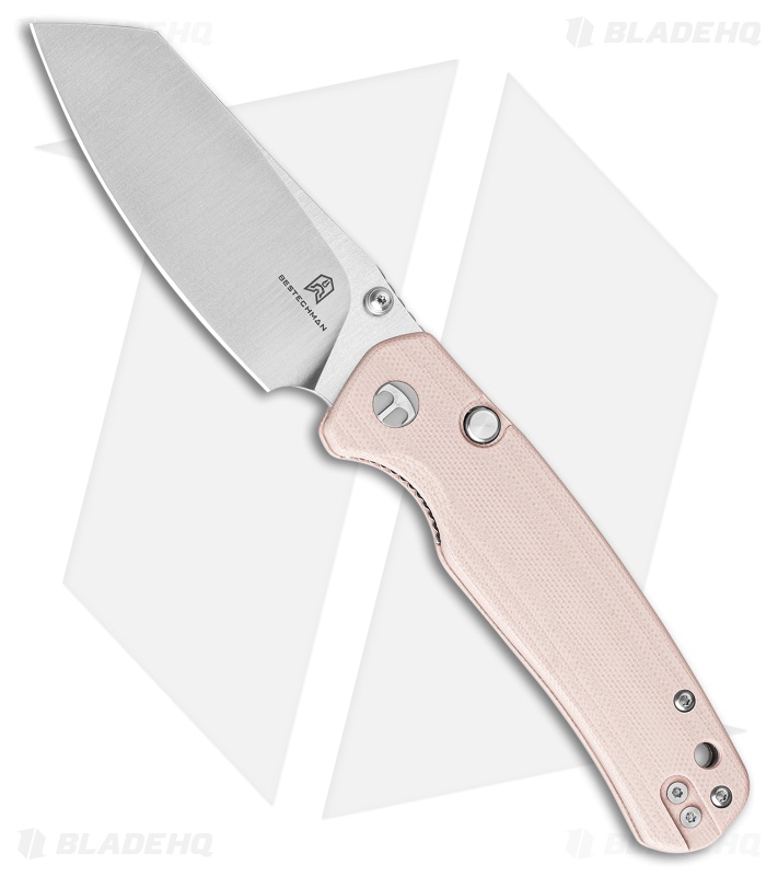 Bestechman Cicada's Wing Top Liner Lock Knife Champagne G-10 (3.15" Satin)